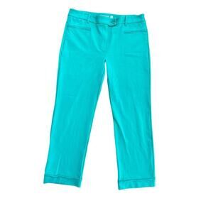 Betabrand Women's Turquoise Green High Waist Lite Trouser Pants Size XL